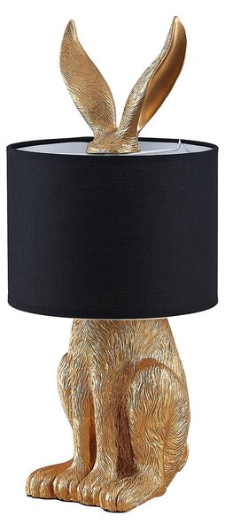 Stolové Lampa Lindby, Lorentina, Čierna, Obývacia izba, Tkanina / Textil, Dizajnový