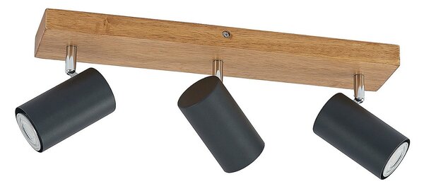 Stropné Lampa Lindby, Maniva, stmievateľné, Drevo, Obývacia izba, Kov, Moderný
