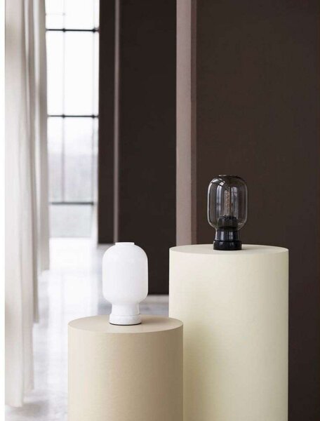 Stolové Lampa Normann Copenhagen, Sivá, Obývacia izba, Sklo