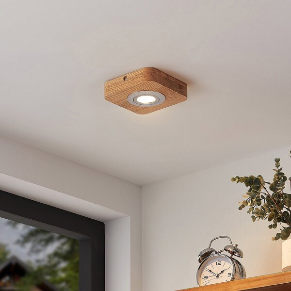 Stropné Lampa Lindby, Mikari, Drevo, Obývacia izba, Drevo, Moderný