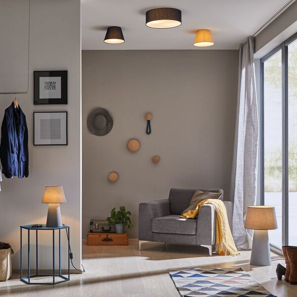 Stropné Lampa Paulmann, Mari, stmievateľné, Modrá, Obývacia izba, Tkanina / Textil, Moderný