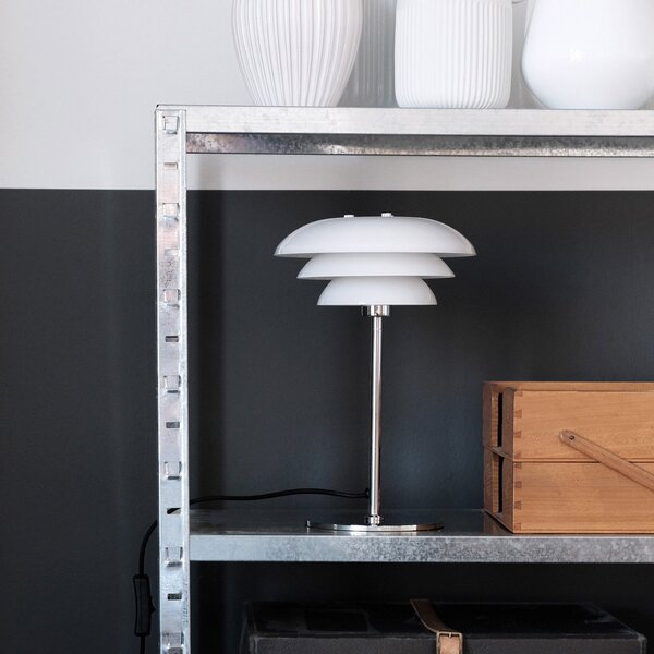 Stolové Lampa Dyberg Larsen, DL20, Biela, Obývacia izba, Kov, Škandinávsky