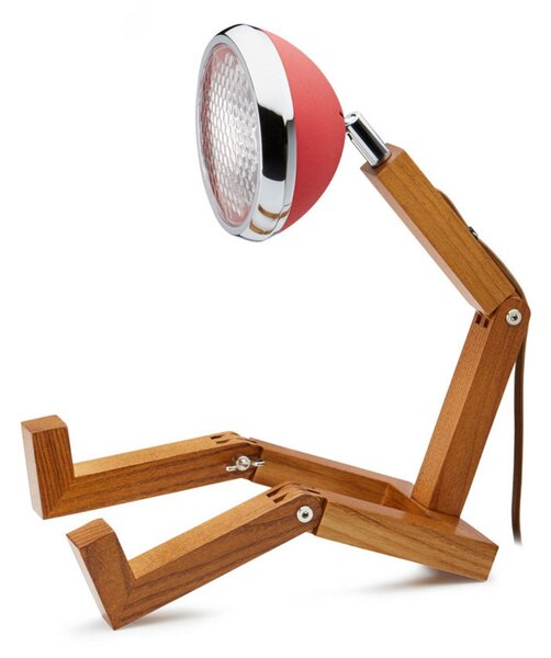 Stolové Lampa MR. WATTSON, Červená, Obývacia izba, Kov