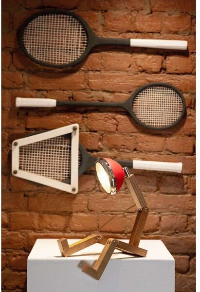 Stolové Lampa MR. WATTSON, Červená, Obývacia izba, Kov