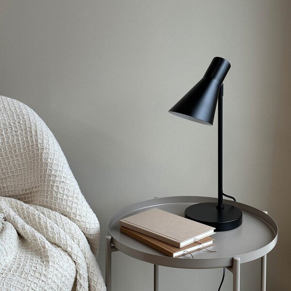 Stolové Lampa Dyberg Larsen, DL12, Čierna, Obývacia izba, Kov, Dizajnový