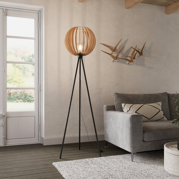 Stojacie Lampa Envostar, Clay, Čierna, Obývacia izba, Kov, Škandinávsky