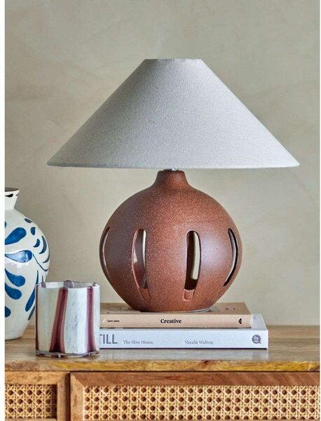 Stolové Lampa Bloomingville, Hnedá / Hrdzavá, Obývacia izba, Kameň