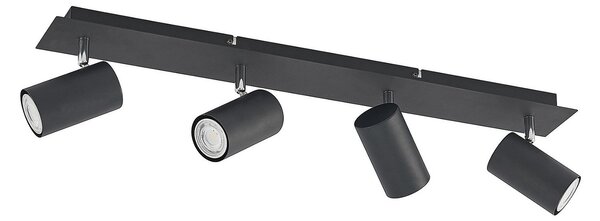 Stropné Lampa Lindby, Joffrey, stmievateľné, Čierna, Obývacia izba, Kov, Moderný