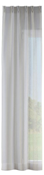 Záves so systémom FLEX (dvojité spony flex) farba produktu krémová látka polopriehľadný, zapletaná, vzorované