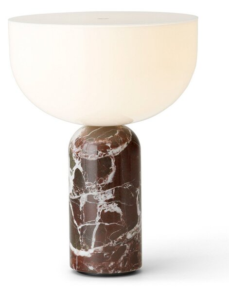 Stolové Lampa New Works, Kizu Portable, stmievateľné, Červená, Obývacia izba, Mramor, Dizajnový