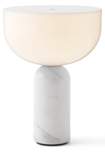 Stolové Lampa New Works, Kizu Portable, stmievateľné, Biela, Obývacia izba, Mramor, Dizajnový