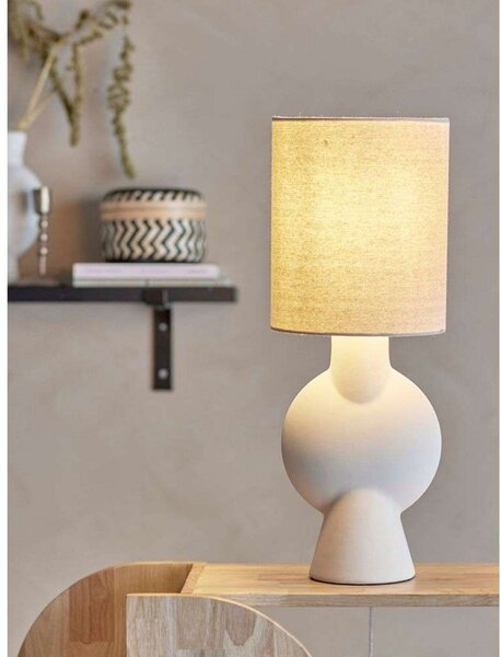 Stolové Lampa Bloomingville, Béžová, Obývacia izba, Kameň