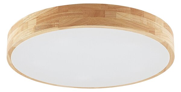 Stropné Lampa Lindby, Tanju, stmievateľné, Drevo, Obývacia izba, Drevo, Rustikálny