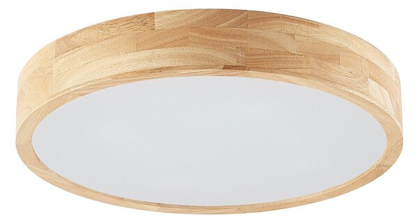 Stropné Lampa Lindby, Tanju, stmievateľné, Drevo, Obývacia izba, Drevo, Rustikálny