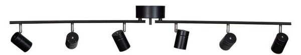 Stropné Lampa By Rydéns, Correct, stmievateľné, Čierna, Obývacia izba, Kov, Moderný