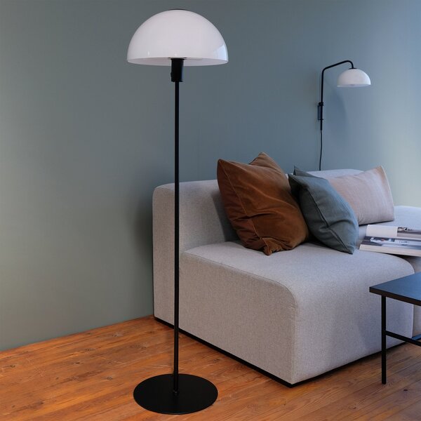 Stojacie Lampa Dyberg Larsen, Jazz, Čierna, Obývacia izba, Kov, Škandinávsky