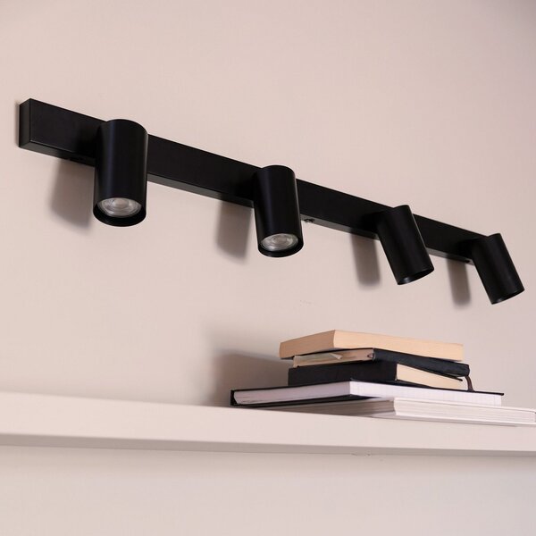 Stropné Lampa Dyberg Larsen, Modern, stmievateľné, Čierna, Jedáleň, Kov, Dizajnový