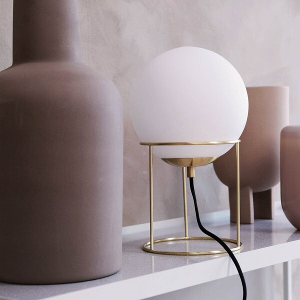 Stolové Lampa Dyberg Larsen, Madrid, Zlatá / Mosadz, Obývacia izba, Kov, Dizajnový