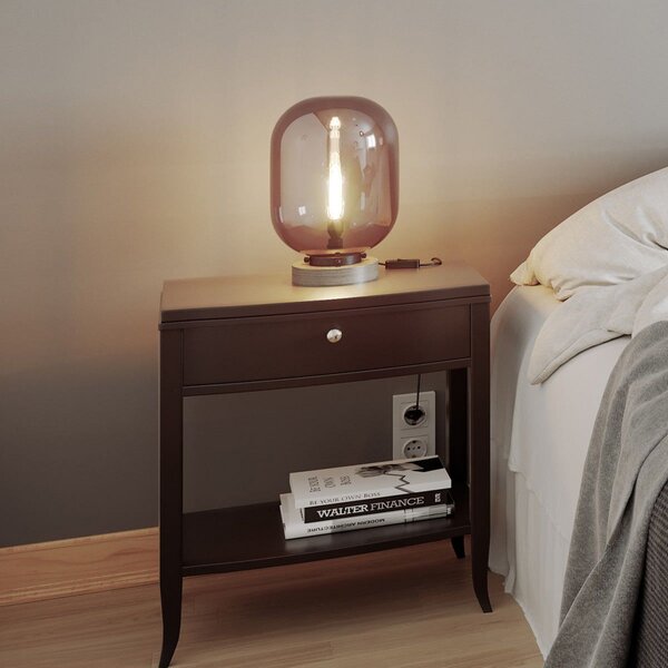 Stolové Lampa By Rydéns, Leola, Sivá, Obývacia izba, Sklo