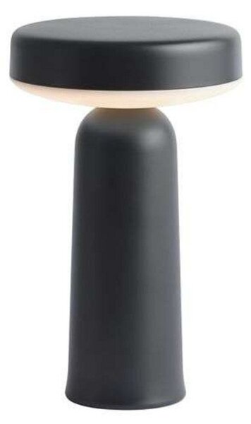 Stolové Lampa Muuto, stmievateľné, Čierna, Obývacia izba, Plast