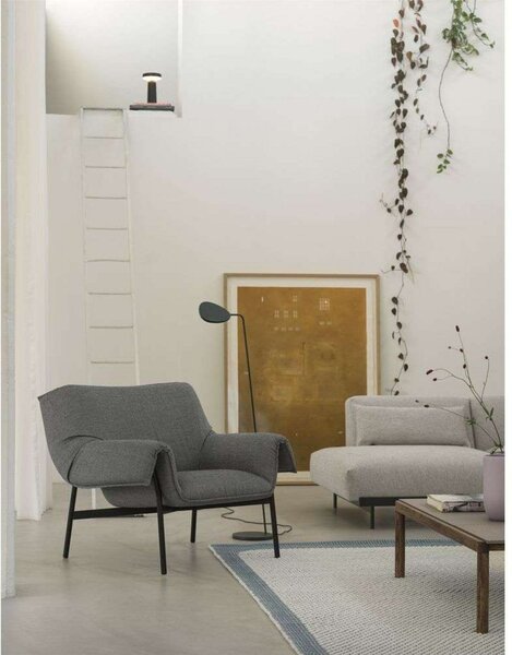 Stolové Lampa Muuto, stmievateľné, Čierna, Obývacia izba, Plast