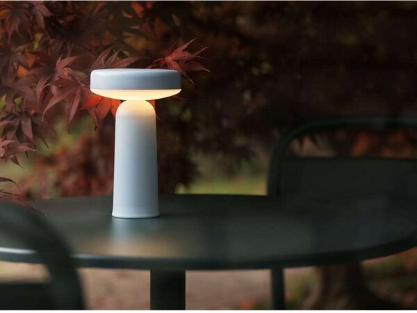 Stolové Lampa Muuto, stmievateľné, Modrá, Obývacia izba, Plast