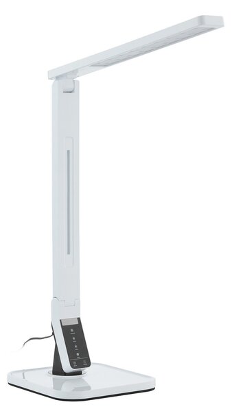 Stolové Lampa Lindby, Eleni, stmievateľné, Biela, Pracovňa, Plast, Moderný