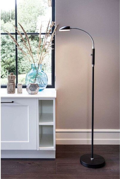 Stojacie Lampa Halo Design, stmievateľné, Metalická, Obývacia izba, Kov
