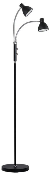 Stojacie Lampa Halo Design, Čierna, Obývacia izba, Kov