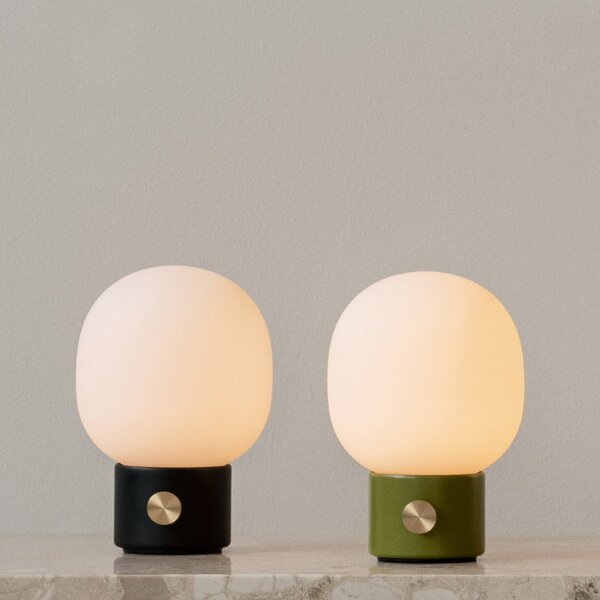 Stolové Lampa Audo Copenhagen, JWDA, stmievateľné, Zelená, Obývacia izba, Sklo, Dizajnový