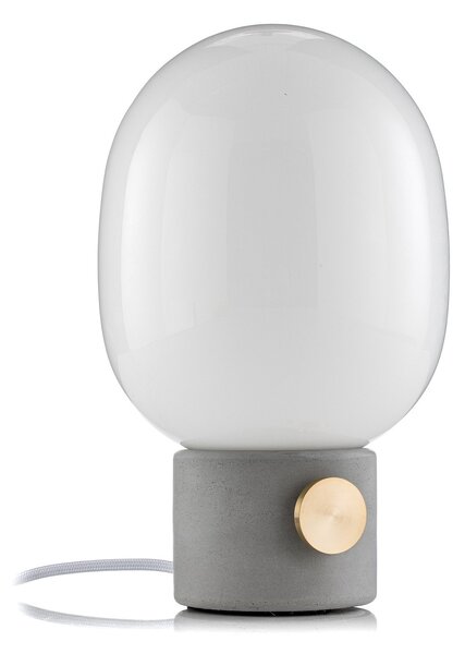 Stolové Lampa Audo Copenhagen, JWDA, stmievateľné, Sivá, Obývacia izba, Betón, Dizajnový