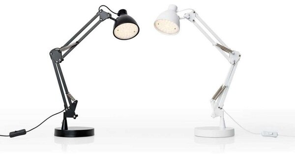 Stolové Lampa Halo Design, Čierna, Pracovňa, Hliník