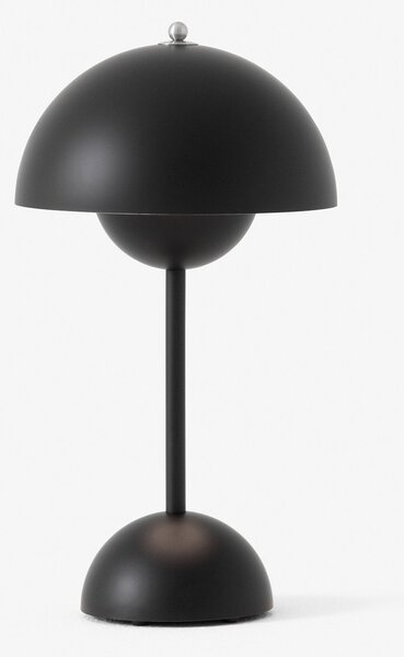 Stolové Lampa &Tradition, Flowerpot VP9, stmievateľné, Čierna, Obývacia izba, Plast, Dizajnový