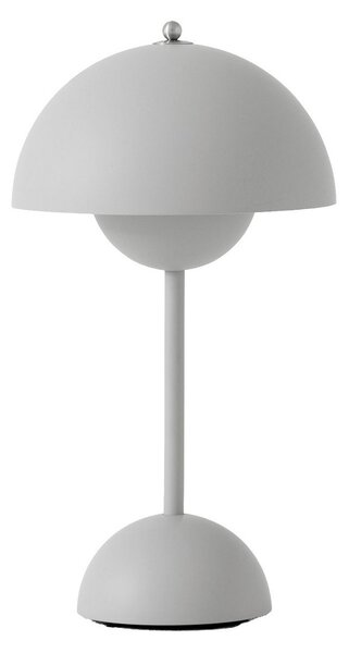 Stolové Lampa &Tradition, Flowerpot VP9, stmievateľné, Sivá, Obývacia izba, Plast, Dizajnový