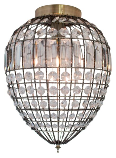 Stropné Lampa By Rydéns, Amadeus, stmievateľné, Transparentná, Obývacia izba, Kov, Starožitný