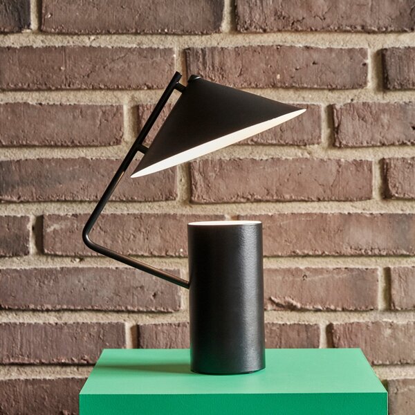 Stolové Lampa Hübsch, Sen, Čierna, Obývacia izba, Kov, Dizajnový