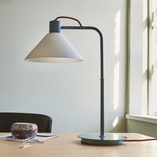 Stolové Lampa Hübsch, Spot, Modrá, Obývacia izba, Kov, Dizajnový
