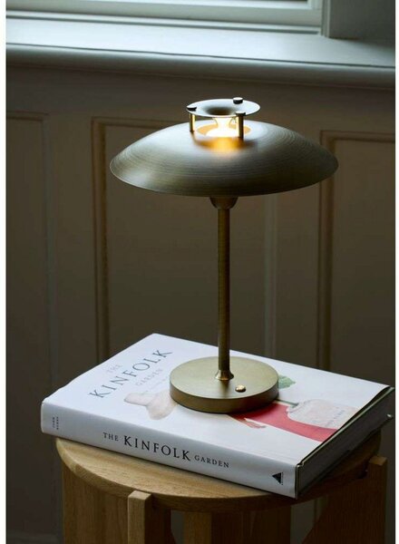 Stolové Lampa Halo Design, stmievateľné, Zlatá / Mosadz, Obývacia izba, Kov