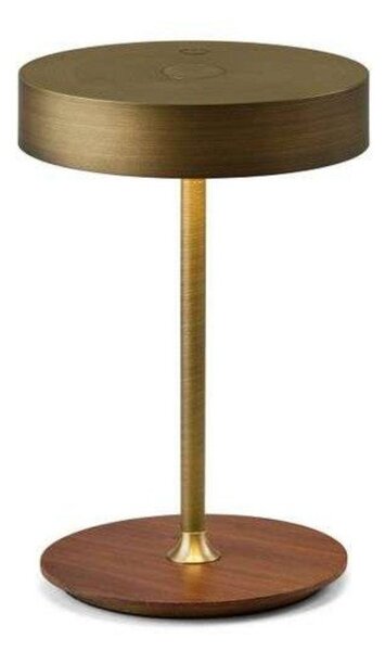 Stolové Lampa Halo Design, stmievateľné, Zlatá / Mosadz, Obývacia izba, Kov