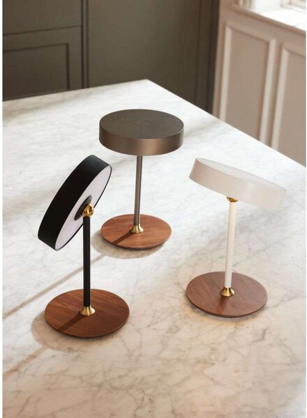 Stolové Lampa Halo Design, stmievateľné, Čierna, Obývacia izba, Kov