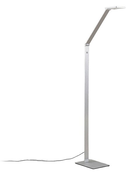 Stojacie Lampa Lucande, Resi, stmievateľné, Metalická, Pracovňa, Hliník, Moderný