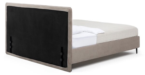 Čalúnená dvojlôžková posteľ taupe s roštom 160x200 cm Noira Slim – Selection