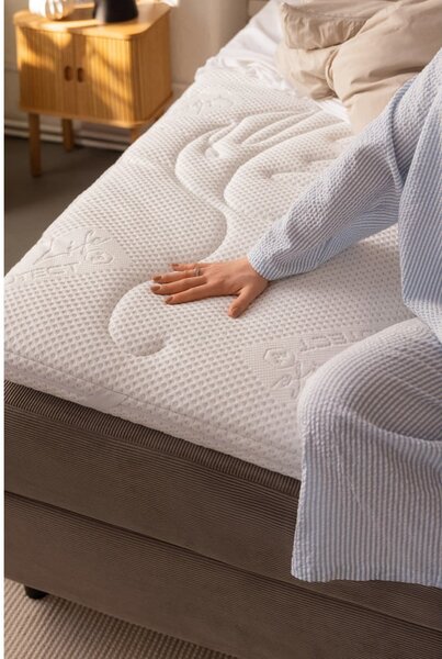 Modrá boxspring posteľ s úložným priestorom 160x200 cm Elva Bold – Selection