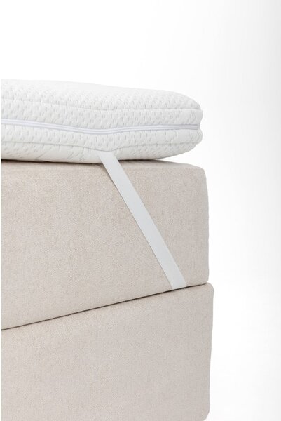 Modrá boxspring posteľ s úložným priestorom 160x200 cm Elva Bold – Selection