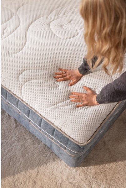 Béžová boxspring posteľ 160x200 cm Olia Bold Line – Selection