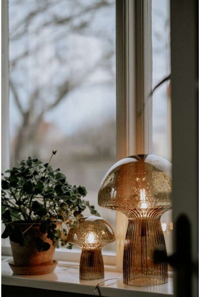 Stolové Lampa Globen Lighting, Hnedá / Hrdzavá, Obývacia izba, Sklo
