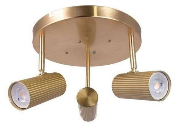 Stropné Lampa Globen Lighting, Zlatá / Mosadz, Kov