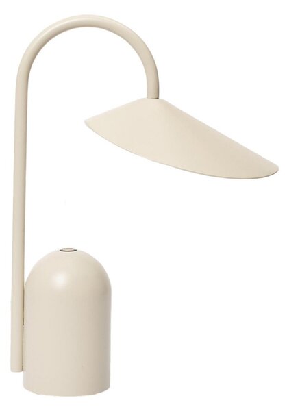 Stolové Lampa ferm LIVING, Arum, stmievateľné, Béžová, Terasa, Kov, Dizajnový