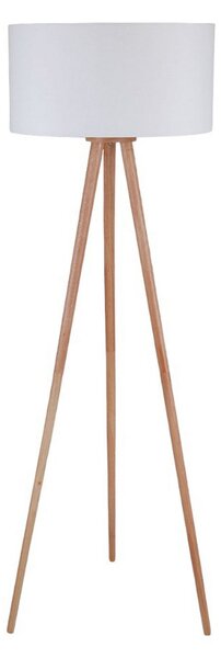 Stojacie Lampa Lindby, Charlia, Biela, Obývacia izba, Tkanina / Textil, Škandinávsky