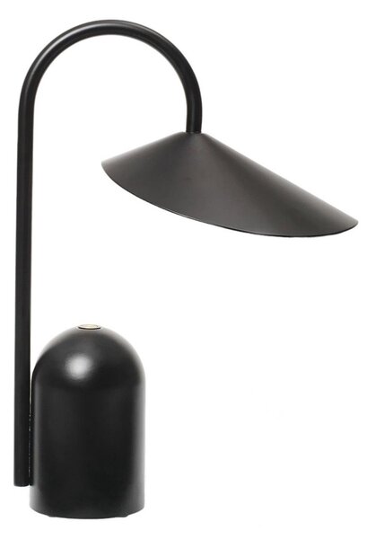 Stolové Lampa ferm LIVING, Arum, stmievateľné, Čierna, Terasa, Kov, Dizajnový